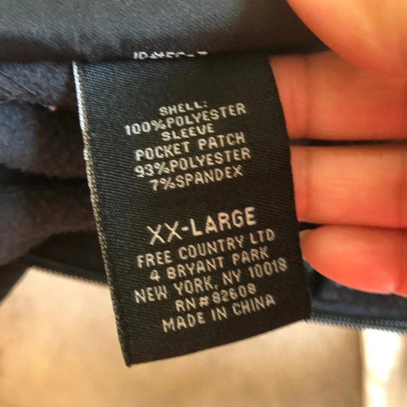 VTG Y2K Free Country Men Full Zip Jacket Size XXL Pockets - Picture 6 of 6